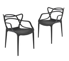 Kit com 2 Cadeiras de Jantar Cozinha Restaurantes Comercial Allegra Preta Kit com 2 Cadeiras de Jantar Cozinha Restaurantes Comercial Allegra Preta