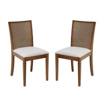 Kit com 2 Cadeiras de Jantar Dora Encosto em Tela - 2230 - MMJ-AS