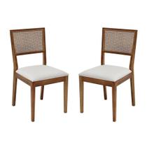 Kit com 2 Cadeiras de Jantar Liz Encosto em Tela Sextavada - 2231 - MMJ-AS