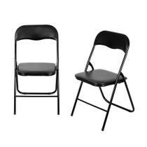 Kit com 2 Cadeiras Dobrável Boxbit Lena para Sala bar cozinha Kit com 2 Cadeiras Dobrável Boxbit Lena para Sala bar cozinha