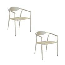 Kit com 2 Cadeiras em Aluminio e Corda Náutica para Área Externa Isla Kit com 2 Cadeiras em Aluminio e Corda Náutica para Área Externa Isla