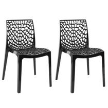 Kit com 2 Cadeiras Gruvyer Estrutura em Polipropileno Fratini