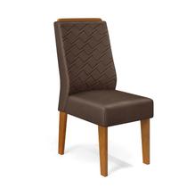 Kit com 2 Cadeiras para Sala de Jantar Lidia Freijó/Veludo Moca - DJ Móveis Kit com 2 Cadeiras para Sala de Jantar Lidia Freijó/Veludo Moca - DJ Móveis