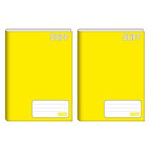 Kit com 2 Cadernos Brochurão 96F Amarelo Jandaia Kit com 2 Cadernos Brochurão 96F Amarelo Jandaia