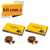 KIT COM 2 - Caixa Alfajores de Chocolate Havanna 6 Unidades