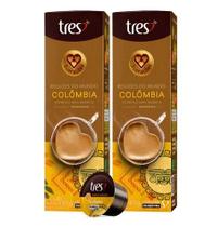 Kit com 2 caixas 20 Cápsulas Café COLÔMBIA 3 Três Corações Expresso Especial Regiões do Mundo Kit com 2 caixas 20 Cápsulas Café COLÔMBIA 3 Três Corações Expresso Especial Regiões do Mundo
