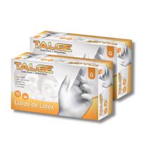 Kit Com 2 Caixas de Luva Látex com Pó Tamanho G Com 100 Unidades Cada Kit Com 2 Caixas de Luva Látex com Pó Tamanho G Com 100 Unidades Cada