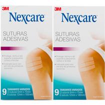 Kit com 2 Caixas de Nexcare Sutura Adesiva Kit com 2 Caixas de Nexcare Sutura Adesiva