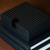 Kit com 2 Caixas Decorativas - Preto Kit com 2 Caixas Decorativas - Preto