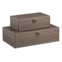 Kit Com 2 Caixas Em Mdf Com Revestimento Em Pu - Mart