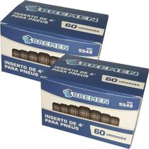 Kit com 2 Caixas - Refil para Pneu Remendo Macarrão 60 Unid. - Bremen