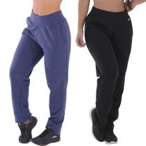 Kit com 2 Calças de Moletom Feminina Click Mais Bonita