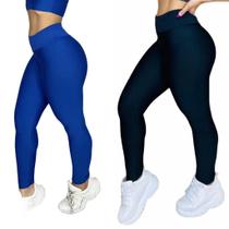 Kit com 2 Calças Leg Suplex Feminina Fitness Kit com 2 Calças Leg Suplex Feminina Fitness