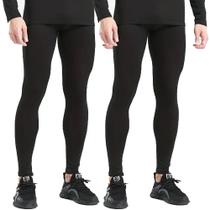 Kit com 2 Calças Térmica Masculina Esportiva Secagem Rápida