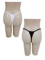 Kit com 2 Calcinha Fio Dental Avulsa Marquinha Biquíni fio dental bronze