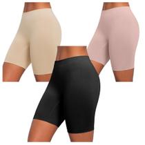 Kit Com 2 Calcinha Shorts Lupo Sem Costura Segunda Pele Modeladora Microfibra Não Marca