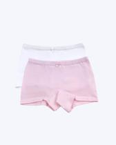 Kit com 2 Calcinhas Boxer Infantil Feminina Luna 257 Kit com 2 Calcinhas Boxer Infantil Feminina Luna 257