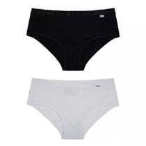 Kit com 2 Calcinhas DelRio Média em Cotton Kit com 2 Calcinhas DelRio Média em Cotton