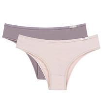 Kit Com 2 Calcinhas Nude/Nude Sloggi 24549 Microfibra