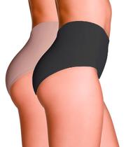 Kit com 2 Calcinhas Pós-Parto Love Secret Preto/Chocolate