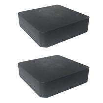 Kit com 2 Calços De Borracha Maciços 100x100x25mm Anti-Vibração Impacto Borrachas Londrina Kit com 2 Calços De Borracha Maciços 100x100x25mm Anti-Vibração Impacto Borrachas Londrina