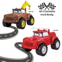 Kit com 2 Caminhões Truck Kendy Diversão em Dobro