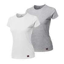 Kit com 2 Camisetas Feminina Gola Redonda Basic Sport - Polo Match