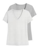 Kit com 2 Camisetas Feminina Hering 02tq Colorido