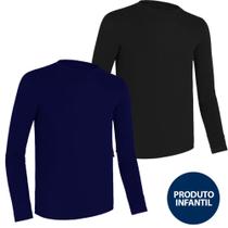 Kit com 2 Camisetas Infantils Proteção UV Fator 50 Crianças Lazer
