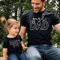Kit com 2 Camisetas Pai e Filha Girl Dad 2003 Dia dos Pais Pai de Menina Garota do Papai Fofo Amor Kit com 2 Camisetas Pai e Filha Girl Dad 2003 Dia dos Pais Pai de Menina Garota do Papai Fofo Amor