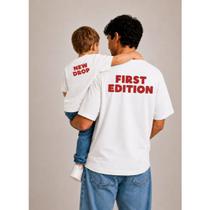 Kit com 2 Camisetas Pai e Filho (a) First Edition 2002 Primeira Edição Meme Engraçado Dia dos Pais