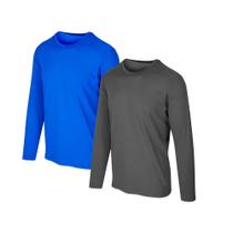 Kit com 2 Camisetas Proteção Solar Uv 50 Ice Tecido Gelado Slim Fitness Kit com 2 Camisetas Proteção Solar Uv 50 Ice Tecido Gelado Slim Fitness