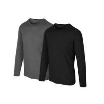 Kit com 2 Camisetas Proteção Solar Uv 50 Ice Tecido Gelado Slim Fitness