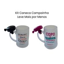 Kit com 2 Canecas de Chopp Campainha - Problema e Cervejeira Kit com 2 Canecas de Chopp Campainha - Problema e Cervejeira