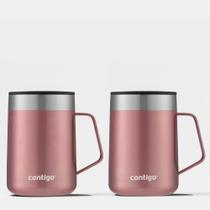 Kit com 2 Canecas Térmicas Street Rose Contigo 414ml Kit com 2 Canecas Térmicas Street Rose Contigo 414ml