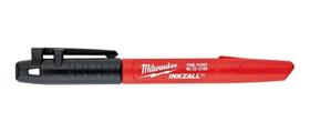 Kit Com 2 Canetas Marcadoras Inkzal Milwaukee Ponta Fina Preta Originais