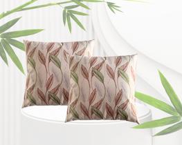 Kit Com 2 Capas de Almofada Decorativa Estampada 43x43 Kit Com 2 Capas de Almofada Decorativa Estampada 43x43