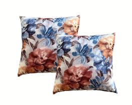 Kit com 2 Capas de Almofada Estampada Decorativa 43x43 Kit com 2 Capas de Almofada Estampada Decorativa 43x43