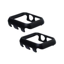 Kit com 2 Capas Moldura Protetora Nerdcase, Compatível com Apple Watch 38mm, Sem Vidro, Preta