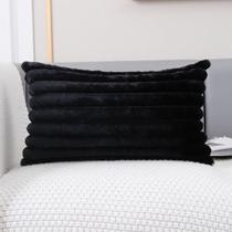Kit com 2 capas para almofada em pelucia wave soft 2 lados 30x50 cm