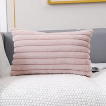 Kit com 2 capas para almofada em pelucia wave soft 2 lados 30x50 cm