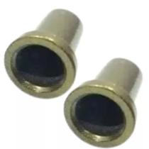 Kit Com 2 Capuchinho Para Trinco Bronze Com Furo 10mm 1038 - GlassPeças Kit Com 2 Capuchinho Para Trinco Bronze Com Furo 10mm 1038 - GlassPeças
