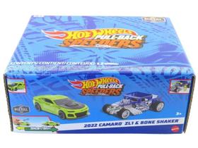 Kit com 2 Carrinhos Miniaturas Hot Wheels Pullback Speeders Metal Mattel Kit com 2 Carrinhos Miniaturas Hot Wheels Pullback Speeders Metal Mattel