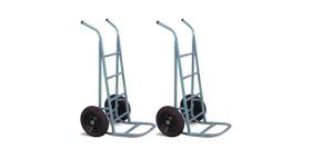 Kit com 2 carro armazém 300 kg - pneu câmara - metalpama