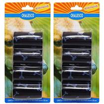 Kit com 2 Cartelas de Refil de Saquinhos Sacola Cata caca Chalesco - Sacolas Biodegradáveis pega fezes - Preto Kit com 2 Cartelas de Refil de Saquinhos Sacola Cata caca Chalesco - Sacolas Biodegradáveis pega fezes - Preto