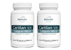Kit com 2 Cartilan Colágeno Tipo 2 - 30 Cápsulas - 500Mg