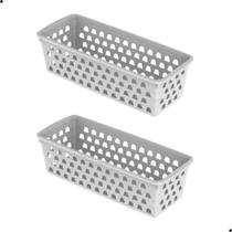 Kit com 2 Cesto Organizador Multiuso Comprido Kit com 2 Cesto Organizador Multiuso Comprido