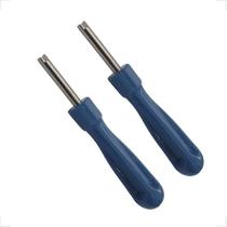 Kit Com 2 Chaves Saca Núcleo 25mm Fenda Cabo Plástico Novo