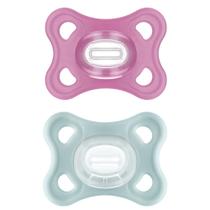 Kit com 2 Chupetas Comfort MAM 0-6m Rosa + Estojo Kit com 2 Chupetas Comfort MAM 0-6m Rosa + Estojo