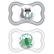 Kit com 2 Chupetas MAM Air 6+m Neutras + Estojo